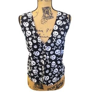 Medium Vintage Skull Pattern Vest